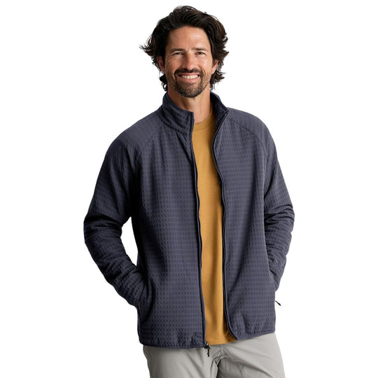 Free Fly Men's Gridback Fleece Jacket Storm Cloud Image 01