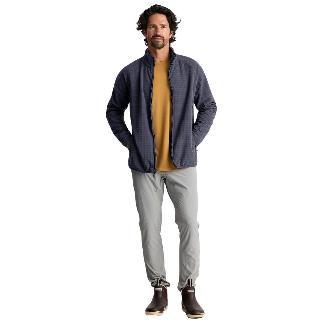 Free Fly Men's Gridback Fleece Jacket Storm Cloud Image 03