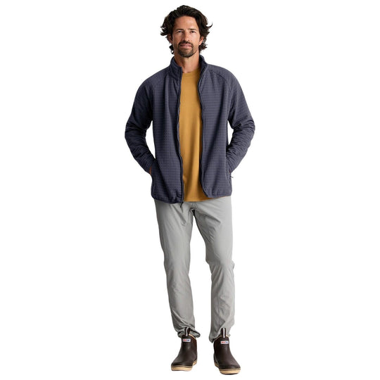 Free Fly Men's Gridback Fleece Jacket Storm Cloud Image 03