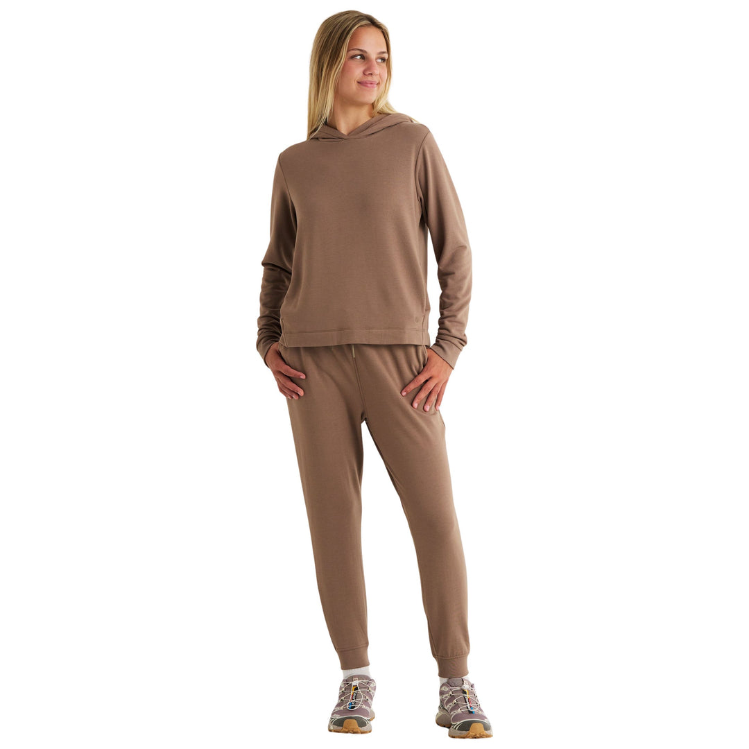 Free Fly Women's Bamboo Lightweight Fleece Jogger Fossil Image 04