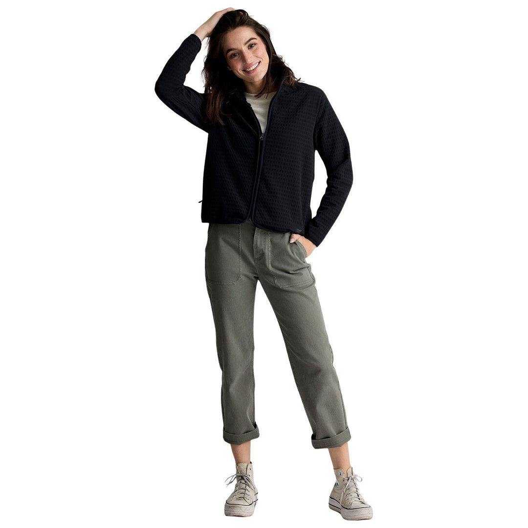 Free Fly Women's Gridback Fleece Jacket Black Image 03