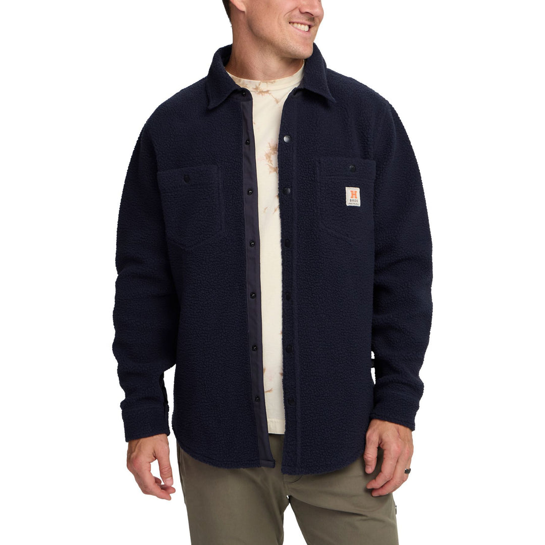 Howler Brothers Allegheny Fleece Overshirt Dark Indigo Image 03