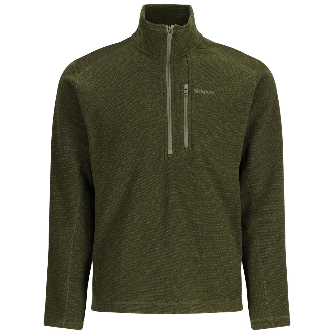 Simms Rivershed-Half Zip Riffle Heather Image 01