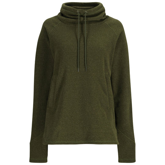Simms Women's Rivershed Sweater Riffle Green Heather Image 01