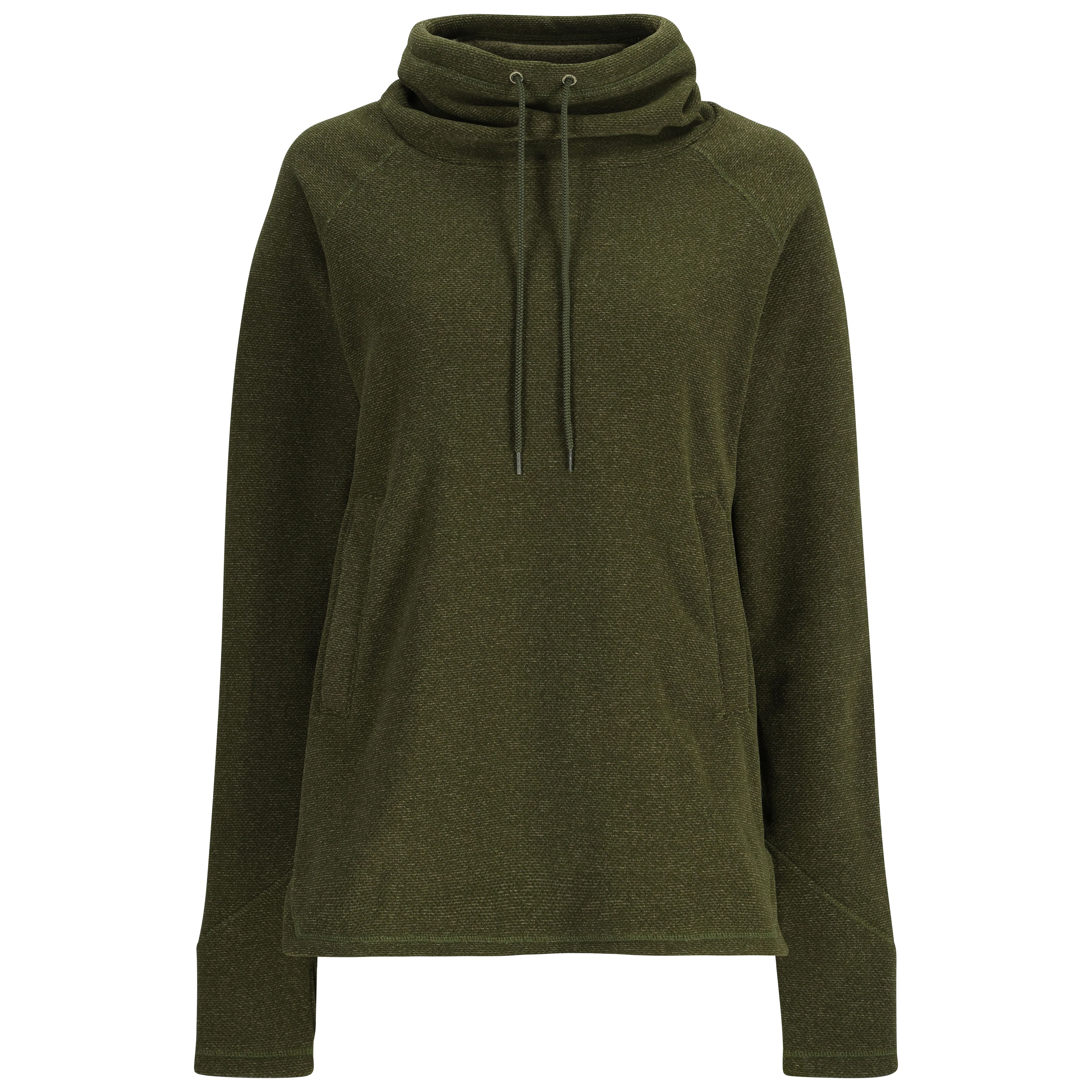 Simms Women's Rivershed Sweater Riffle Green Heather Image 01