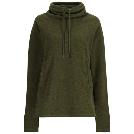 Simms Women's Rivershed Sweater Riffle Green Heather Image 01