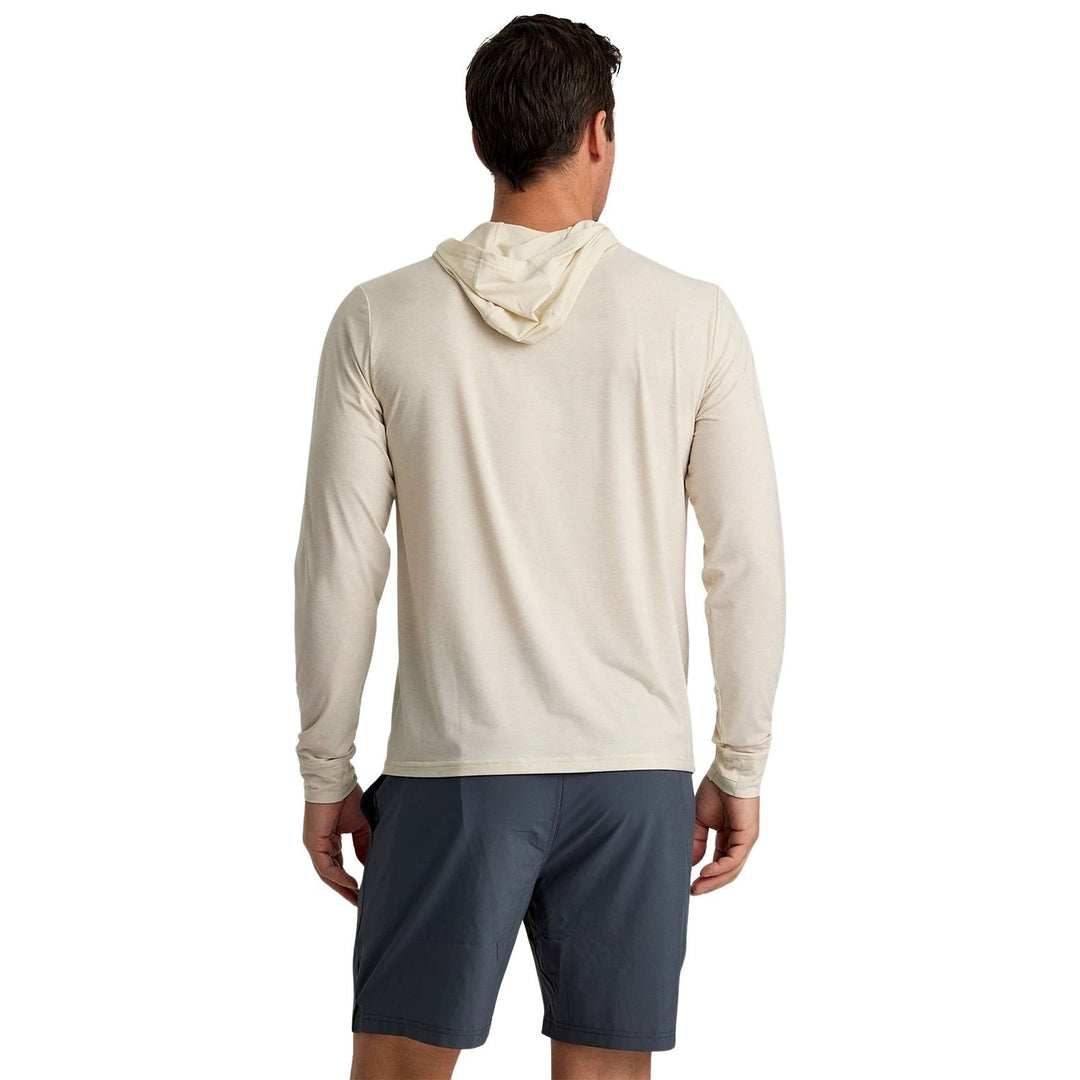 Free Fly Men's Elevate Lightweight Hoodie Heather Birch Image 02