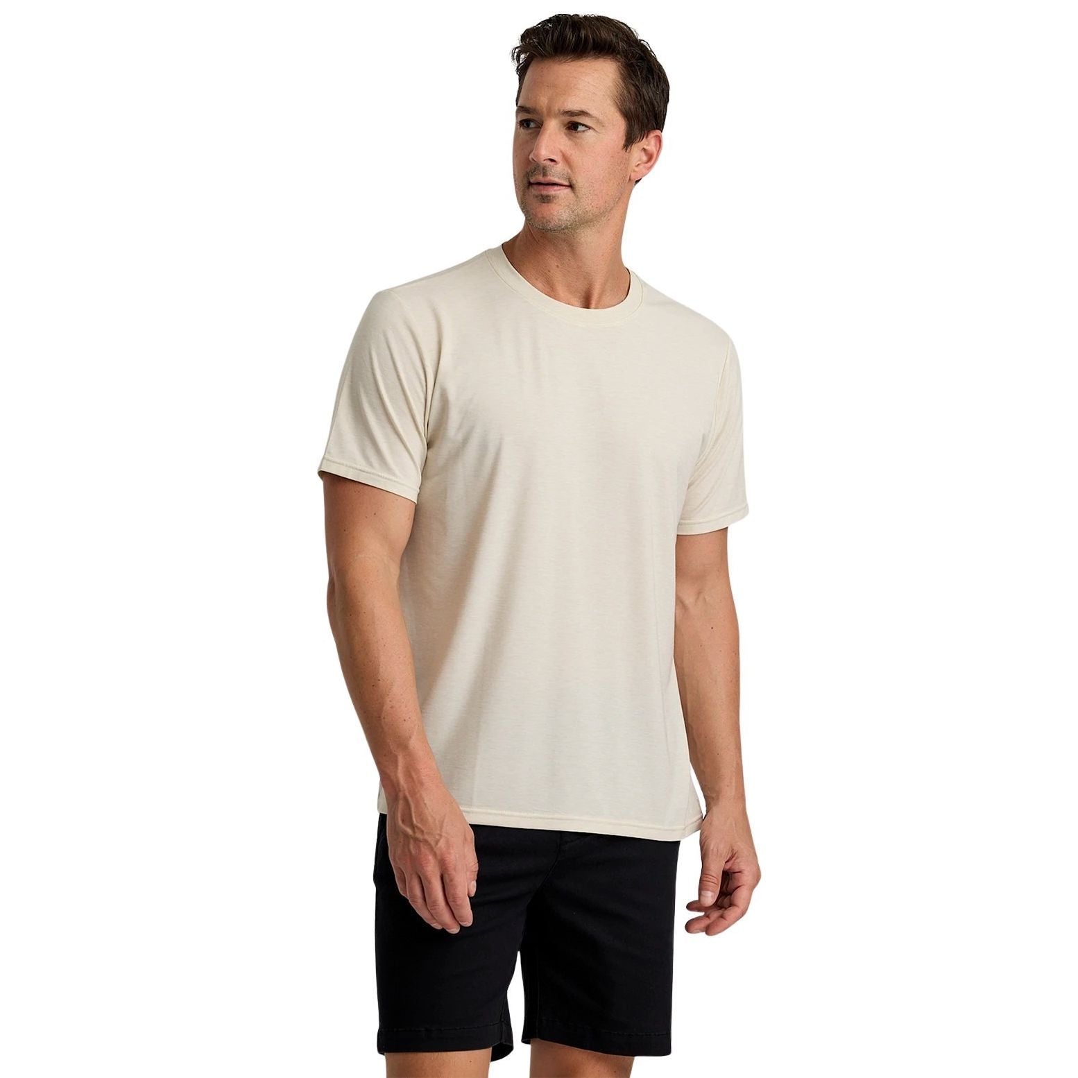 Free Fly Men's Elevate Lightweight Tee Heather Birch Image 01