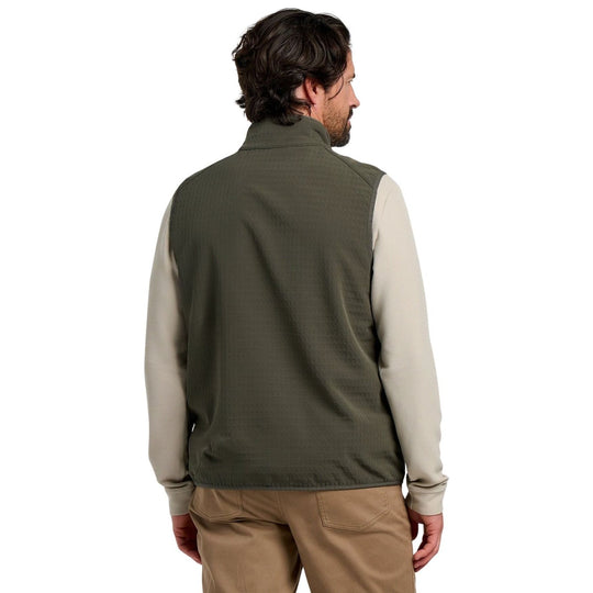 Free Fly Men's Gridback Fleece Vest Dark Forest Image 02