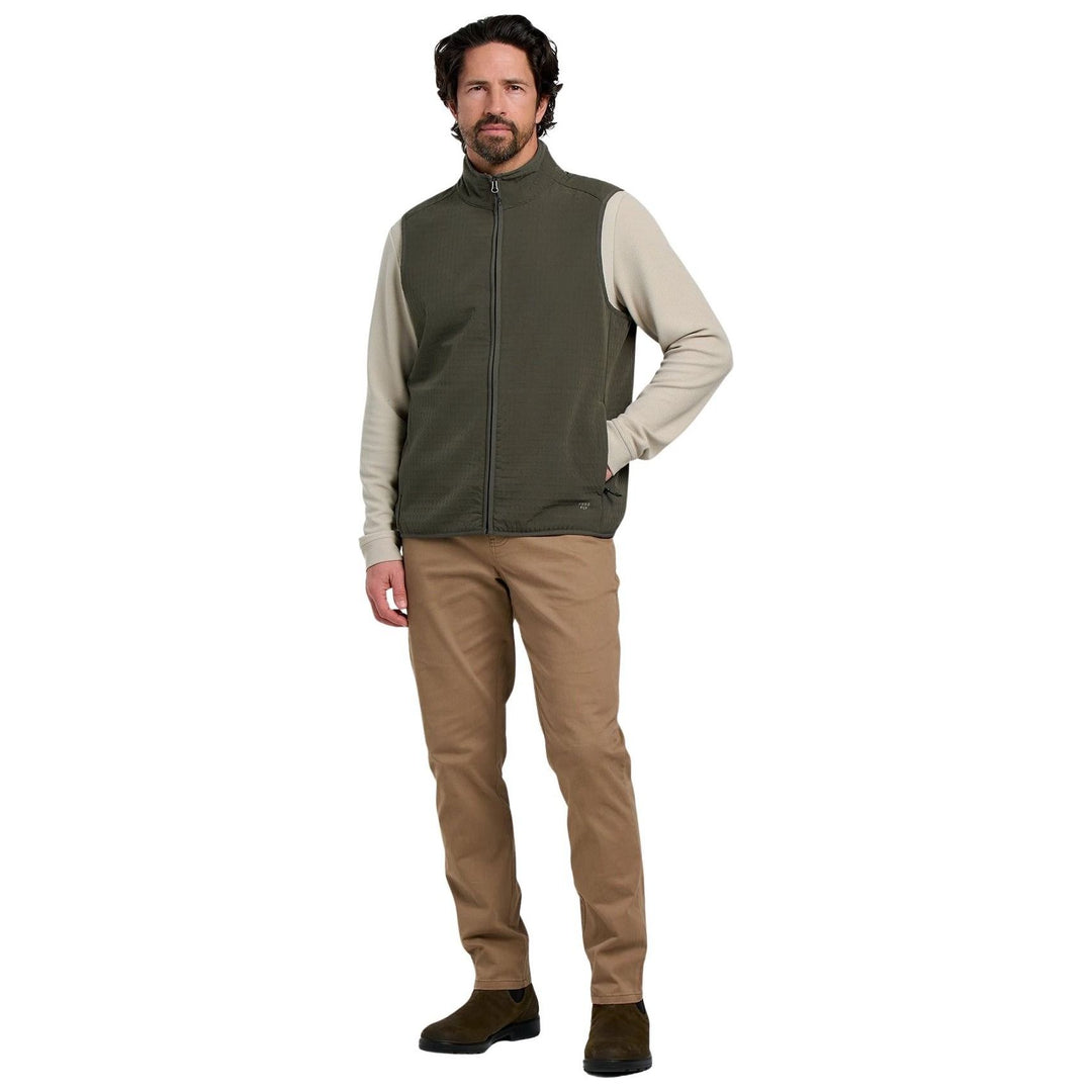 Free Fly Men's Gridback Fleece Vest Dark Forest Image 03