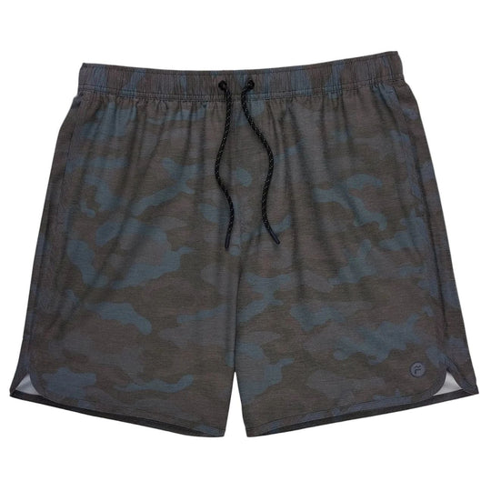 Free Fly Men's Reverb Short Woodland Camo Storm Cloud Image 01