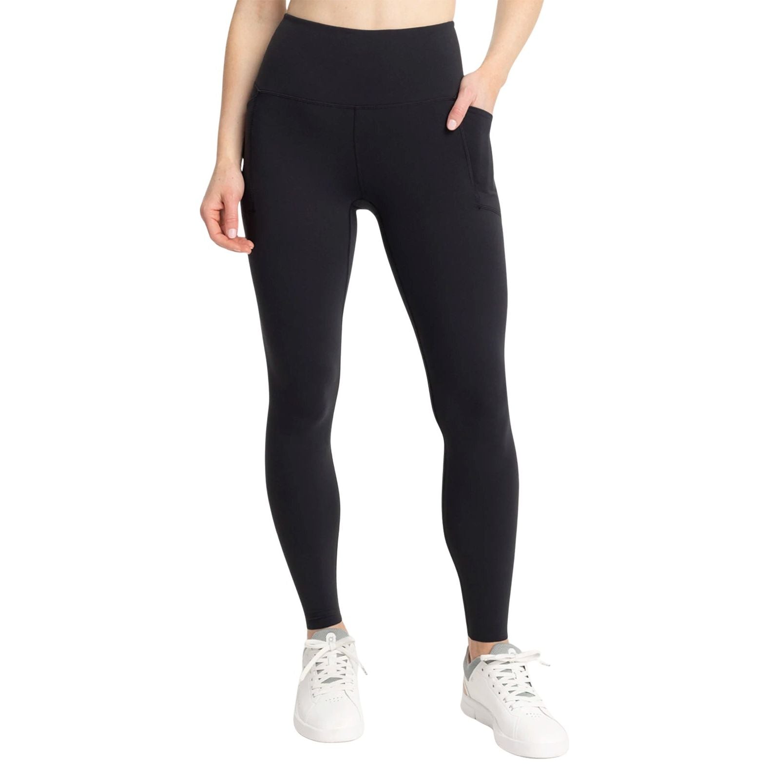 Free Fly Women's All Day 7/8 Pocket Legging Black Image 01