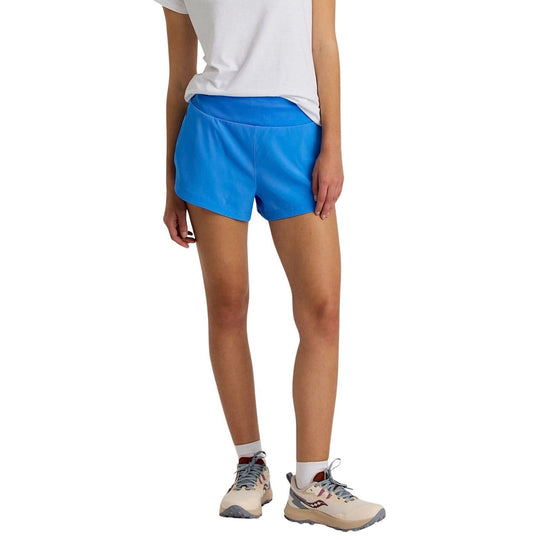 Free Fly Women's Bamboo-Lined Active Breeze Short - 3" Surf Blue Image 01