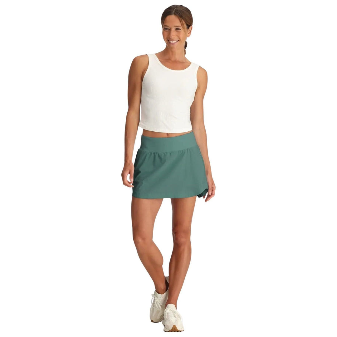 Free Fly Women's Bamboo-Lined Active Breeze Skort 13" Sea Pine Image 03