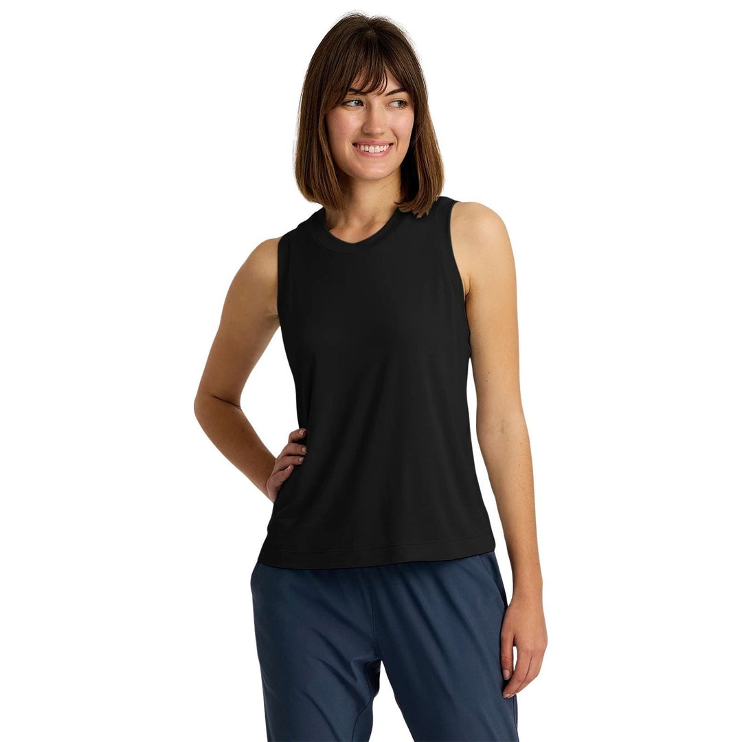 Free Fly Women's Elevate Lightweight Tank Black Image 01