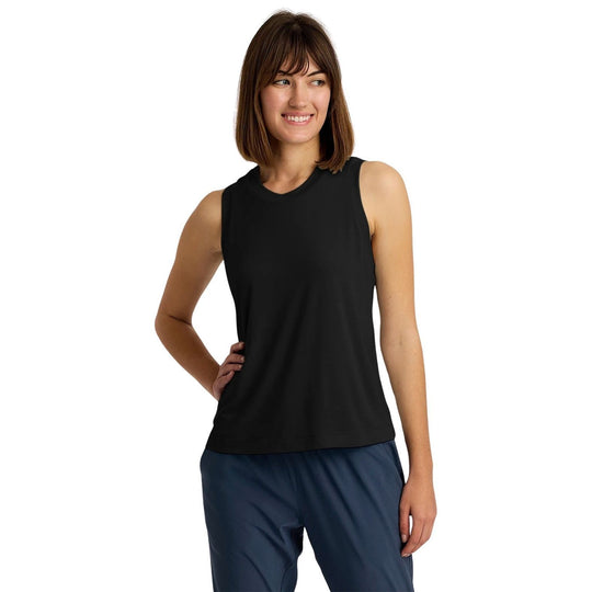 Free Fly Women's Elevate Lightweight Tank Black Image 01