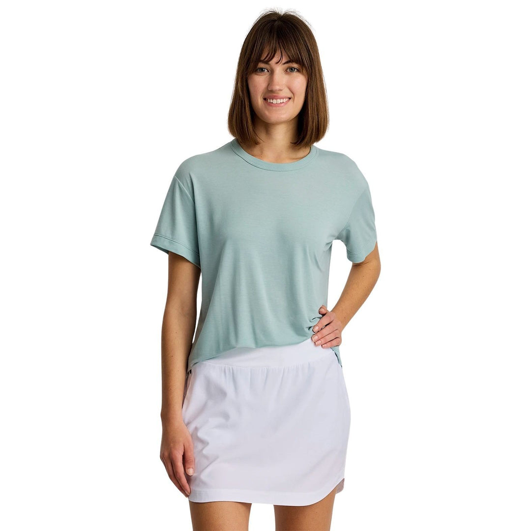 Free Fly Women's Elevate Lightweight Tee Ocean Mist Image 01