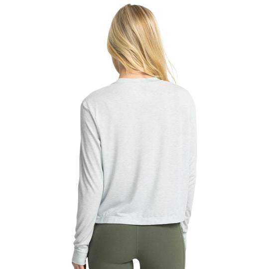 Free Fly Women's Elevate Long Sleeve Heather Tide Pool Image 02
