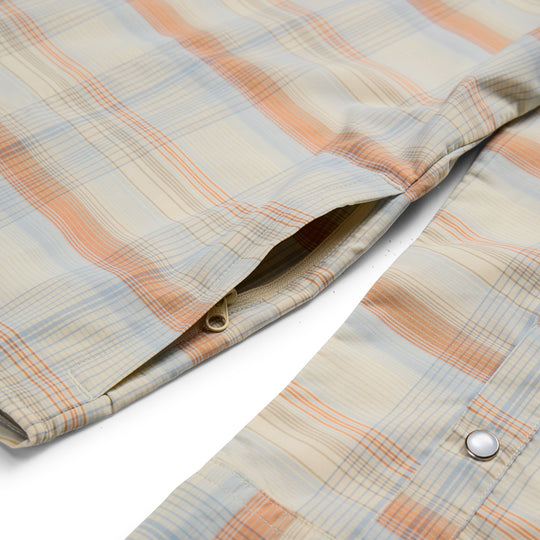 Howler Brothers H Bar B Tech Longsleeve Cameron Plaid : Cream Image 03