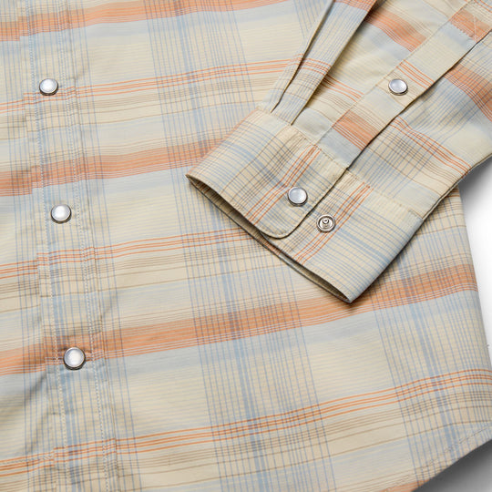 Howler Brothers H Bar B Tech Longsleeve Cameron Plaid : Cream Image 04