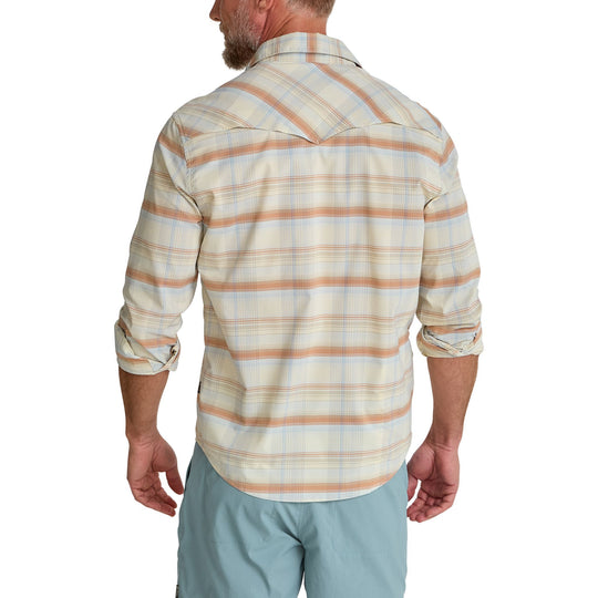 Howler Brothers H Bar B Tech Longsleeve Cameron Plaid : Cream Image 06