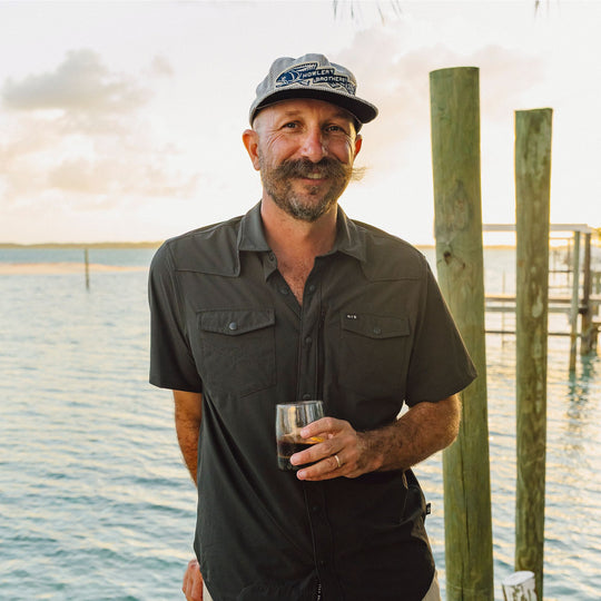 Howler Brothers Trout Bolt Unstructured Snapback Hat Grey Grid Corduroy Image 03