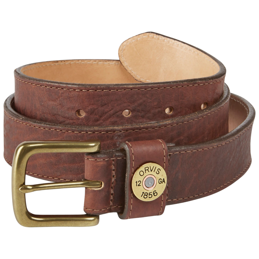 Orvis Bison Leather Shot Shell Belt Brown Image 01