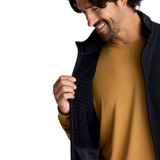 Free Fly Men's Gridback Fleece Vest Black Image 03