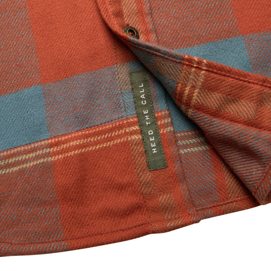 Howler Brothers Harker's Flannel Backdrop Plaid : Terracotta Image 05