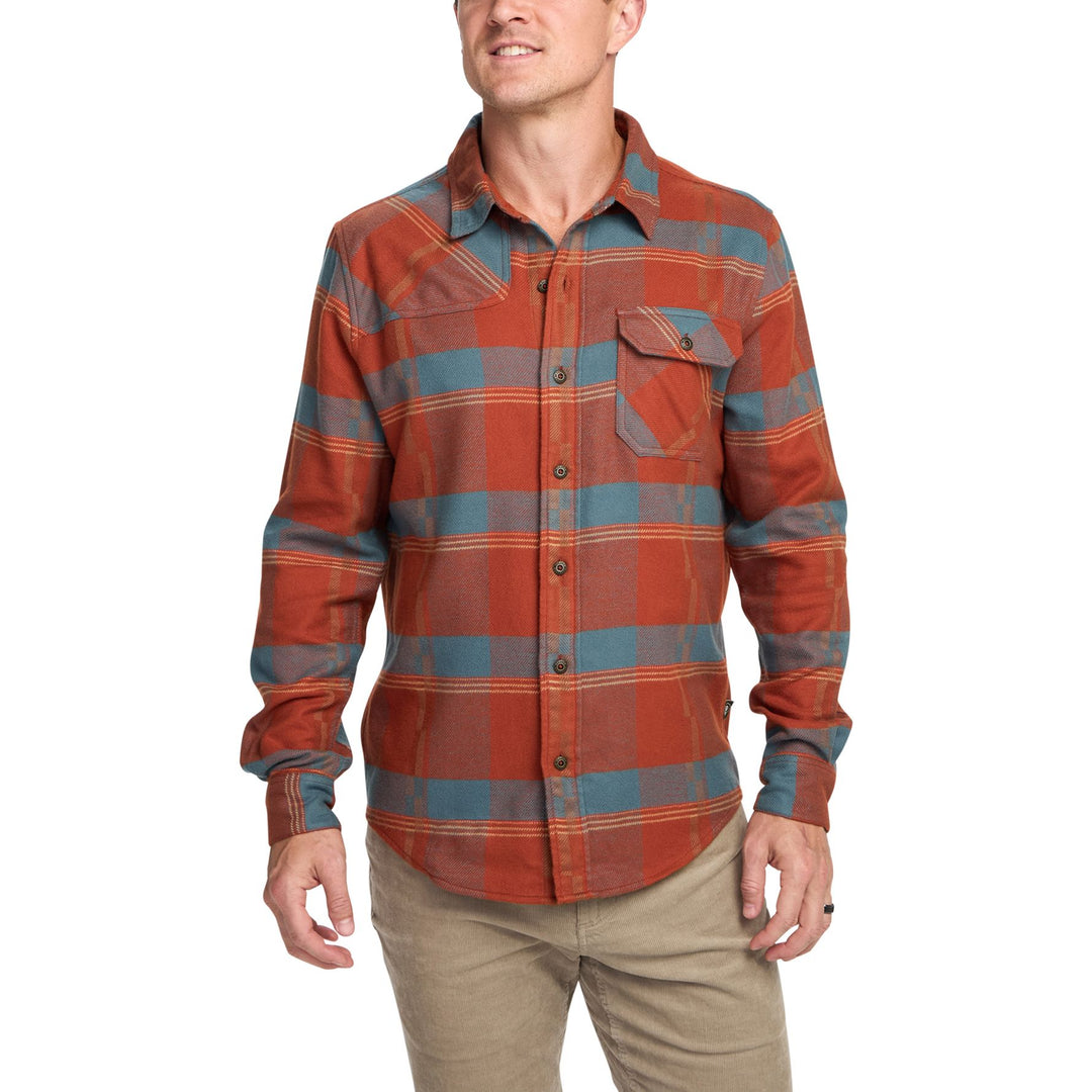 Howler Brothers Harker's Flannel Backdrop Plaid : Terracotta Image 06