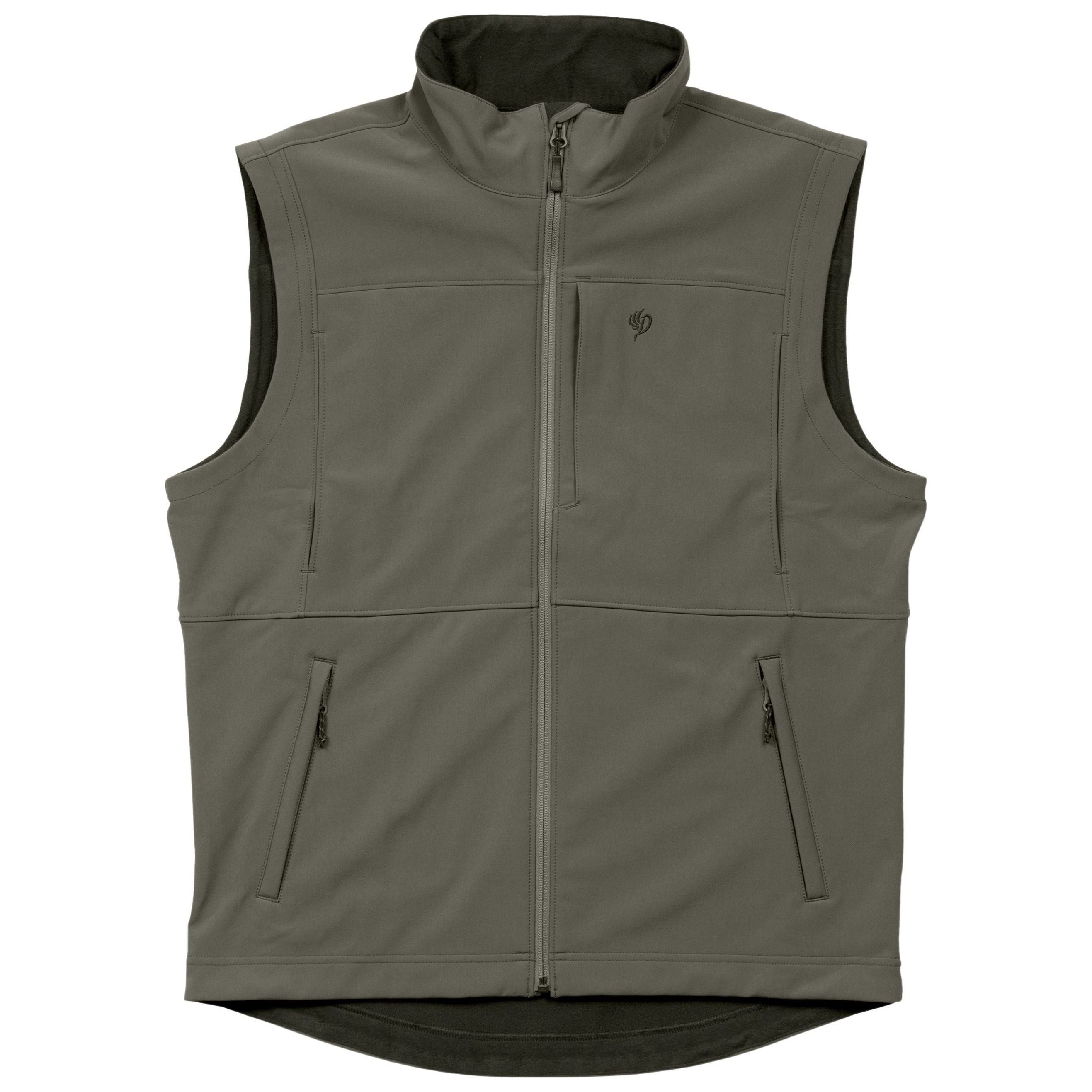 Duck Camp Men's Contact Softshell Vest Moss Image 01