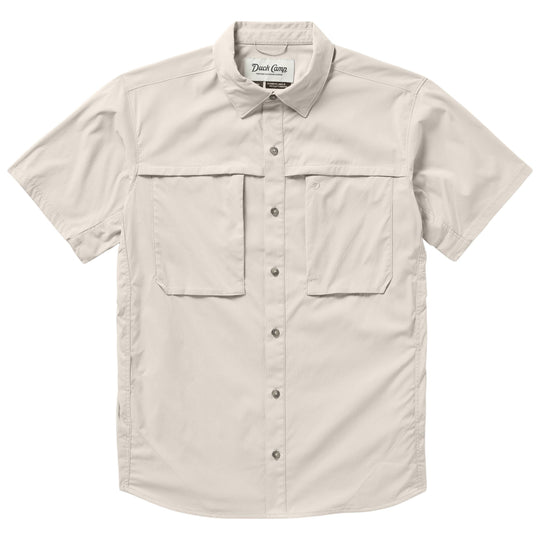 Duck Camp Men's Lightweight Fishing Shirt Short Sleeve Birch Image 01