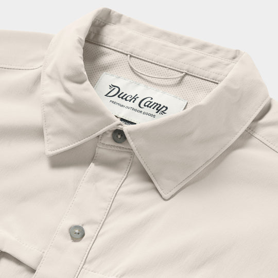 Duck Camp Men's Lightweight Fishing Shirt Short Sleeve Birch Image 05