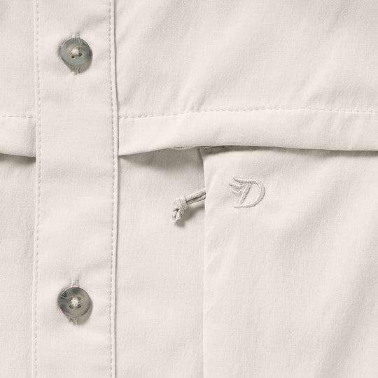 Duck Camp Men's Lightweight Fishing Shirt Short Sleeve Birch Image 06