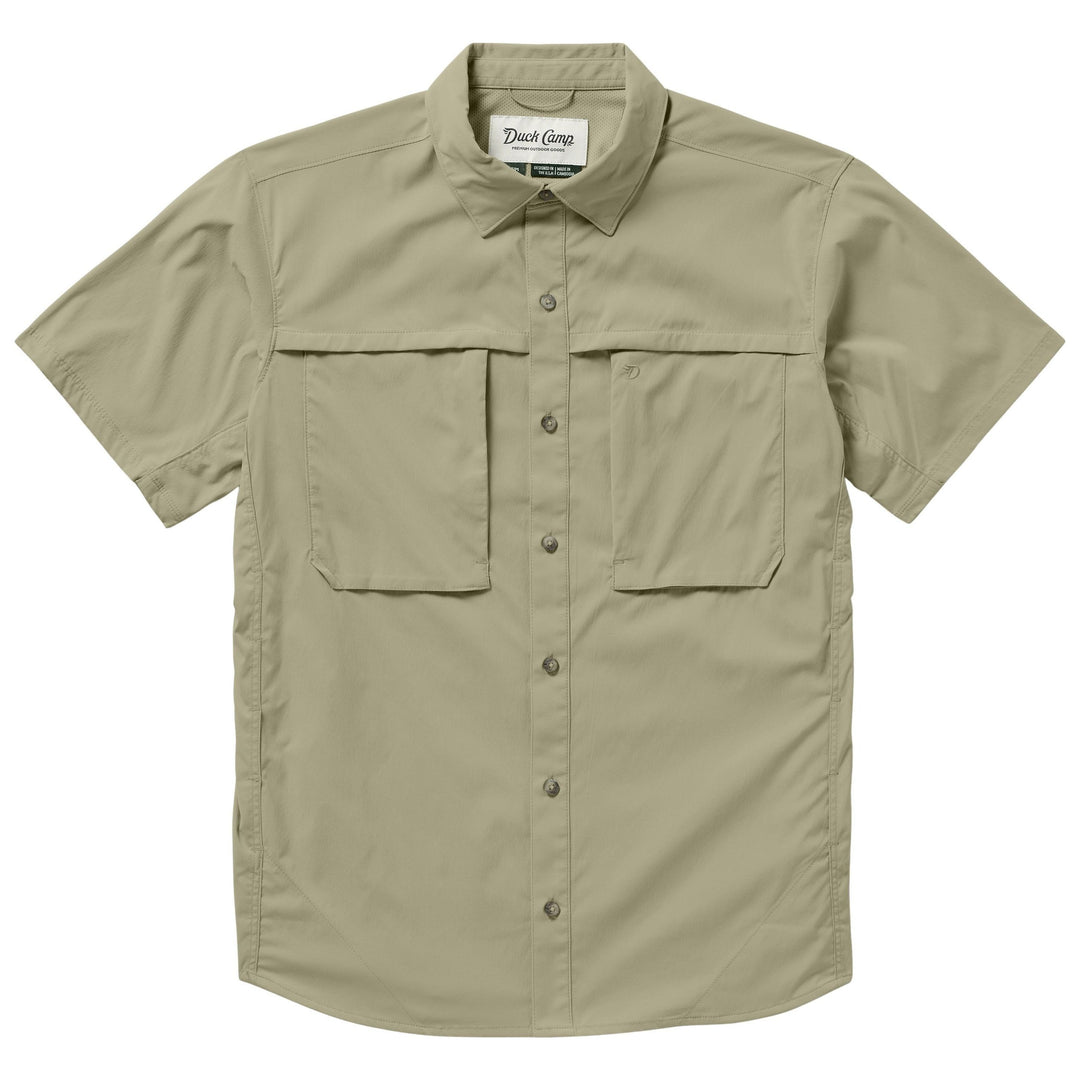 Duck Camp Men's Lightweight Fishing Shirt Short Sleeve Sagebrush Image 01