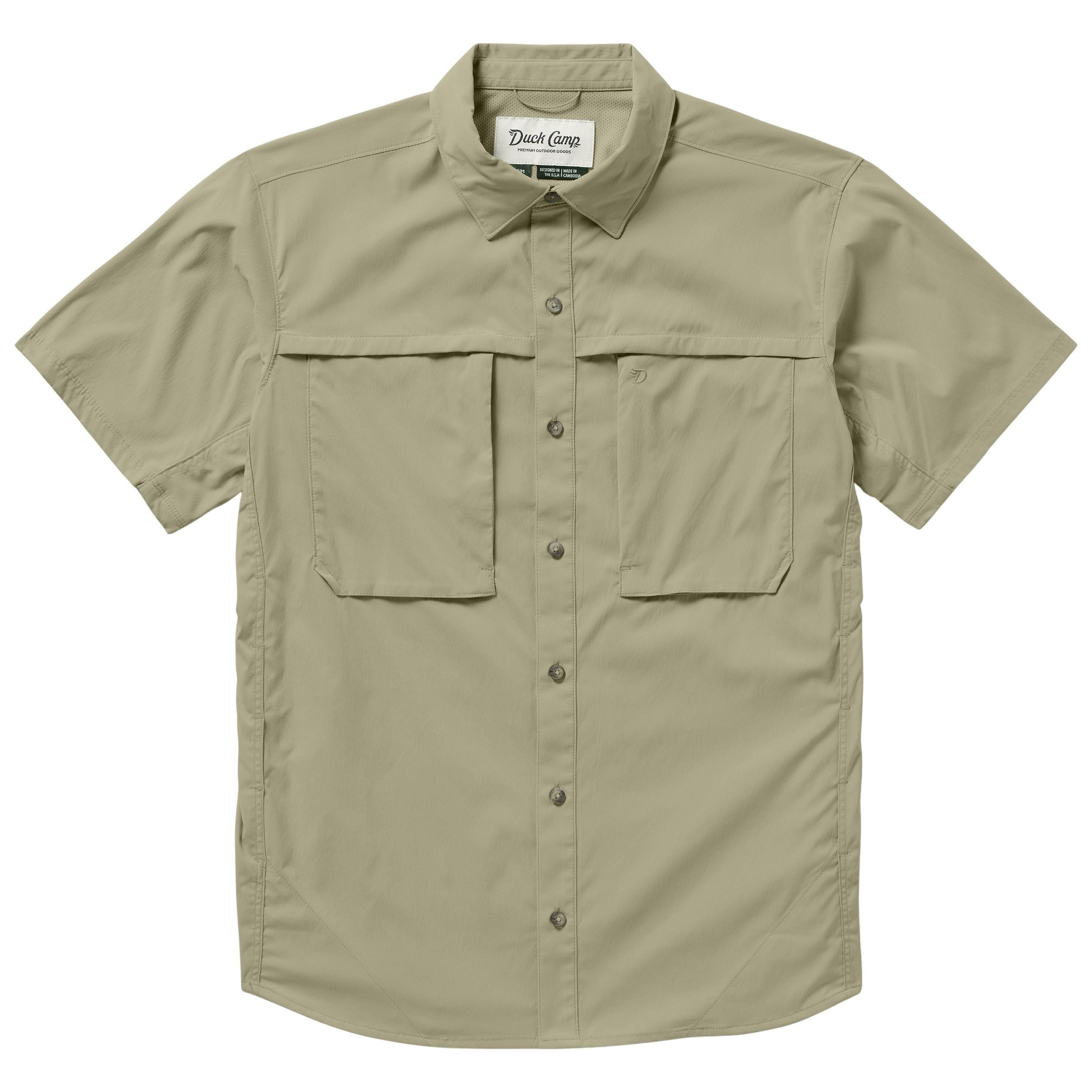 Duck Camp Men's Lightweight Fishing Shirt Short Sleeve Sagebrush Image 01