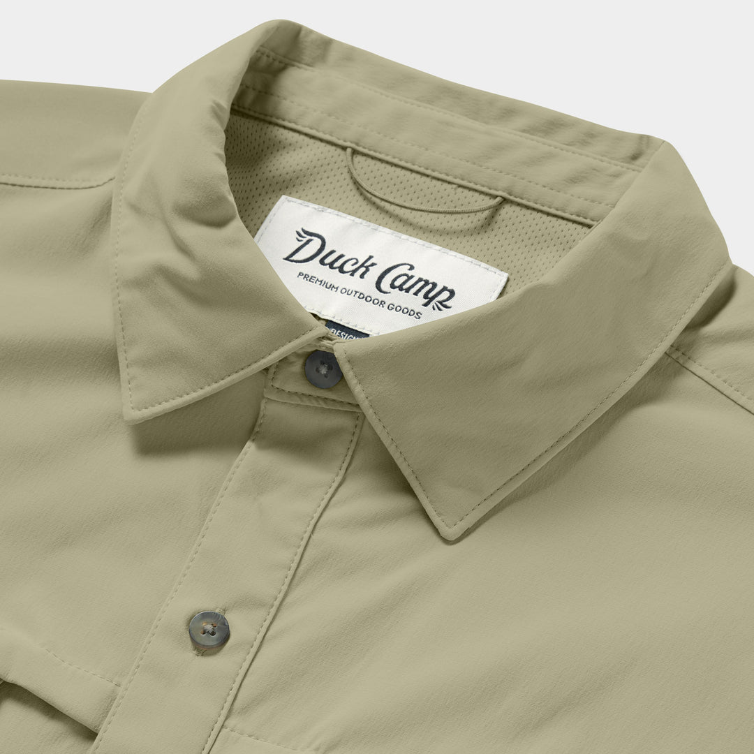 Duck Camp Men's Lightweight Fishing Shirt Short Sleeve Sagebrush Image 08