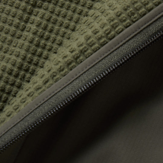 Duck Camp Men's Lightweight Grid Tech Fleece - Full Zip Moss/Raven Image 04