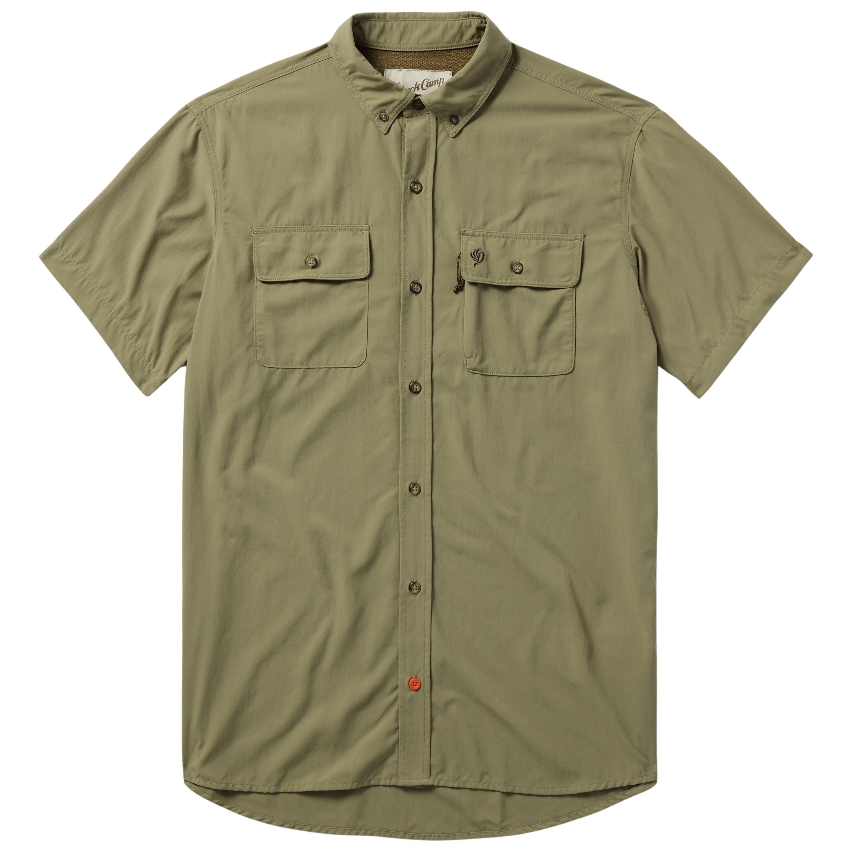 Duck Camp Men's Lightweight Hunting Shirt Short Sleeve Sagebrush Image 01