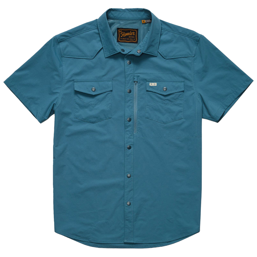 Howler Brothers Emerger Tech Shirt Storm Blue Image 01