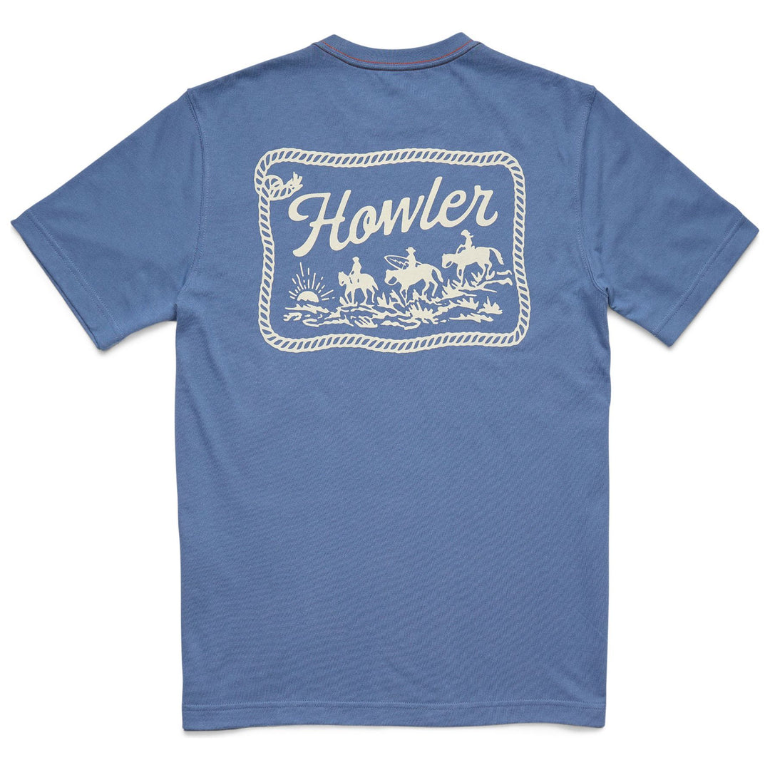 Howler Brothers Howler Posse T-Shirt Blue Horizon Image 01