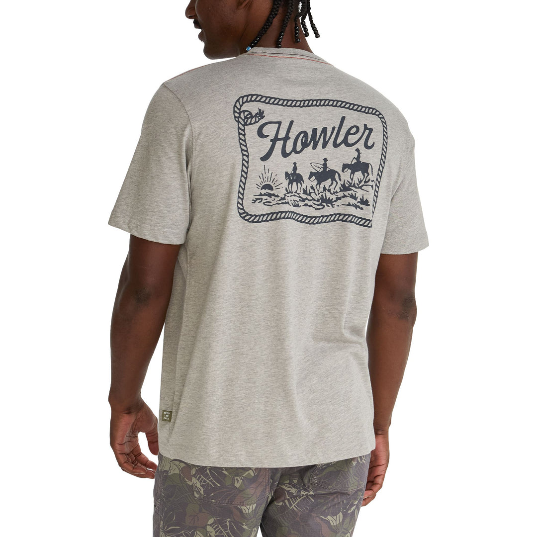 Howler Brothers Howler Posse T-Shirt Heather Grey Image 04