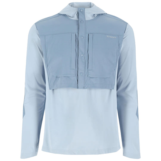 Simms Men's Latitude BiComp Hoody Steel Blue/Albacore Image 01