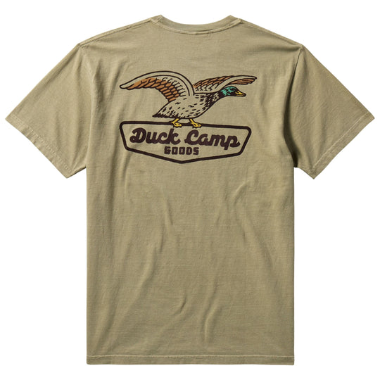 Duck Camp Men's DC Shop Graphic T-Shirt Vintage Khaki Image 01