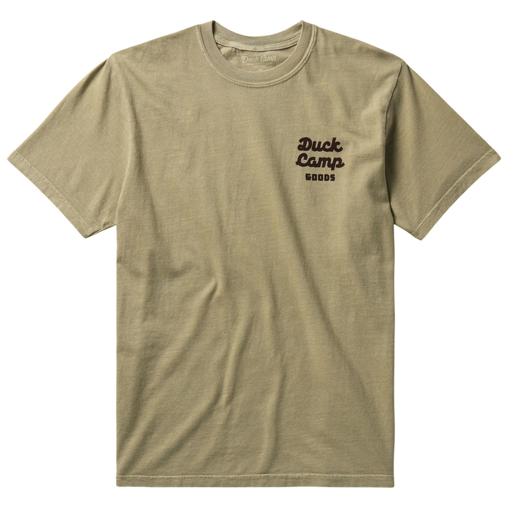 Duck Camp Men's DC Shop Graphic T-Shirt Vintage Khaki Image 02