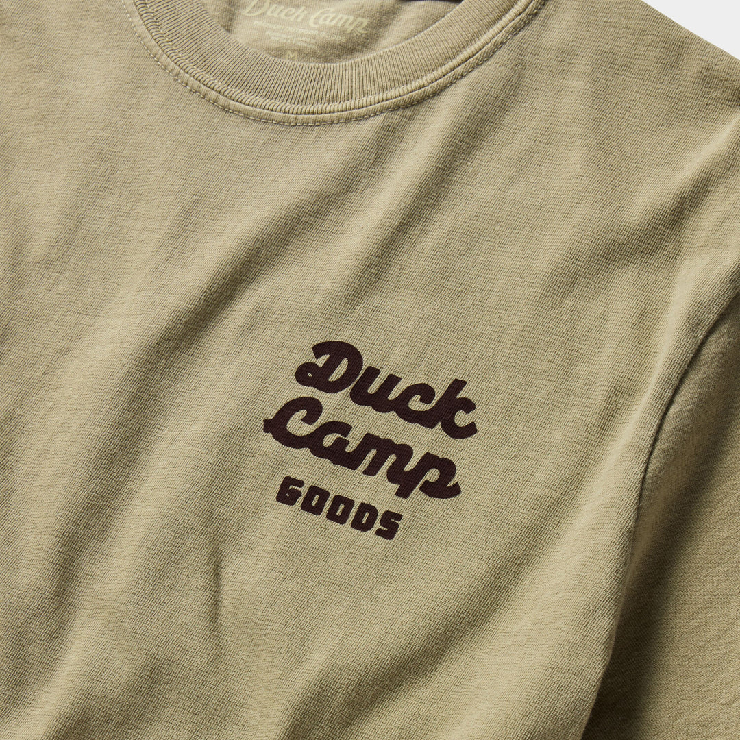 Duck Camp Men's DC Shop Graphic T-Shirt Vintage Khaki Image 04