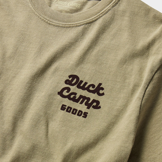 Duck Camp Men's DC Shop Graphic T-Shirt Vintage Khaki Image 04