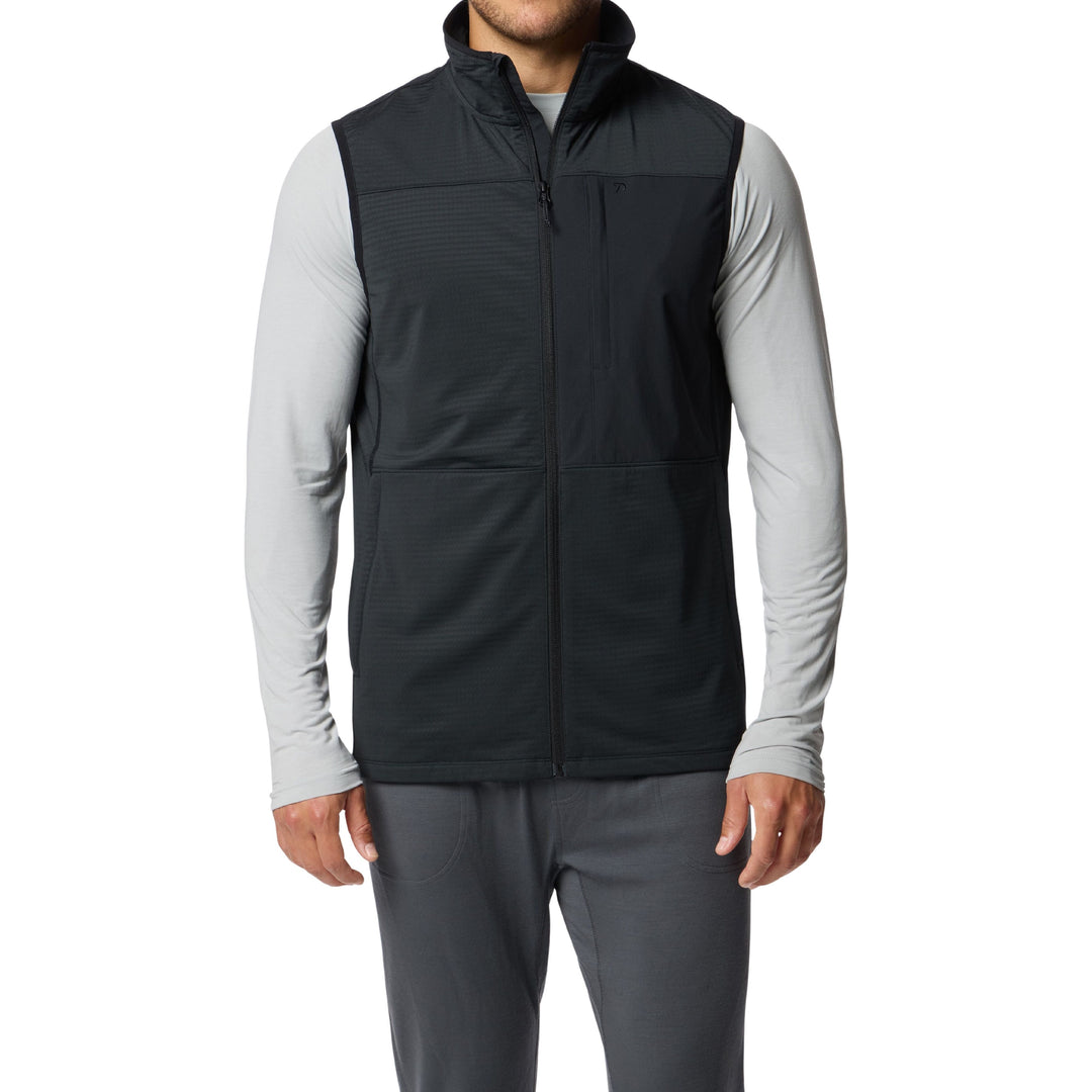 Duck Camp Men's Lightweight Grid Tech Vest Black Image 02