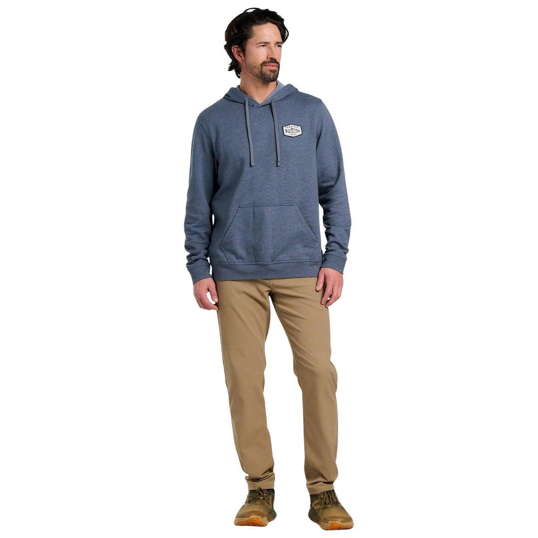 Free Fly Men's Freshwater Fleece Hoodie Heather Storm Cloud Image 03