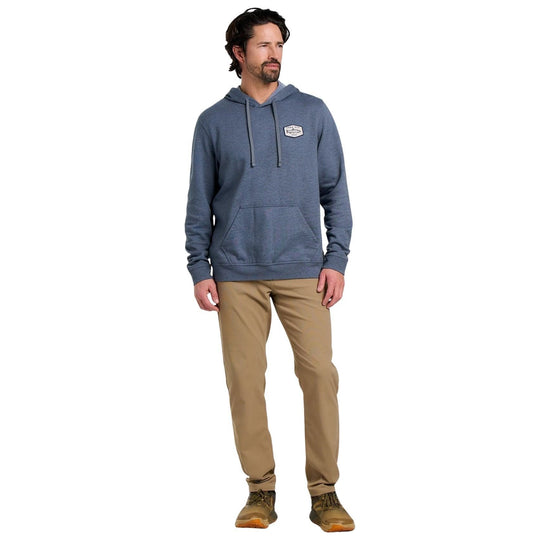 Free Fly Men's Freshwater Fleece Hoodie Heather Storm Cloud Image 03